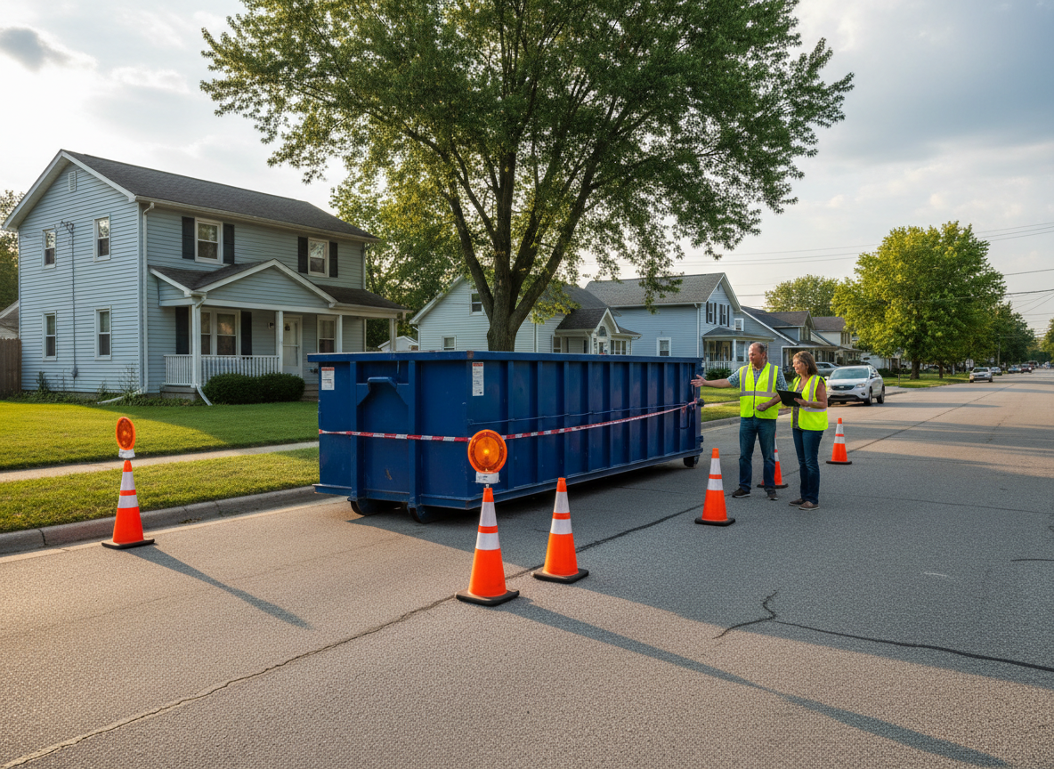 Lorain County Rules for Placing a Dumpster on Residential Streets